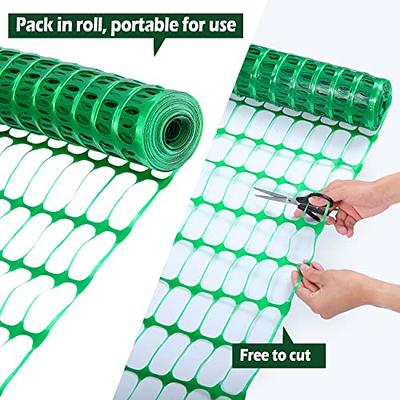 SAFETY FENCE Plastic Mesh Roll Barrier Netting Green 4x100ft GOOD BITS