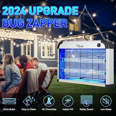 LUOJIBIE Bug Zapper Outdoor, Mosquito Zapper with LED Light, Fly Zapper  Outdoor Indoor, Insect Zapper Electric Fly Traps, Plug in Mosquito Killer  for