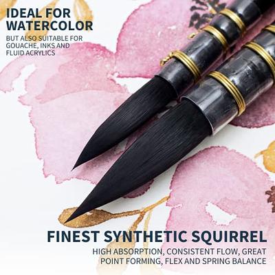 Watercolor Brush, Squirrel with synthetic hair, No. 6