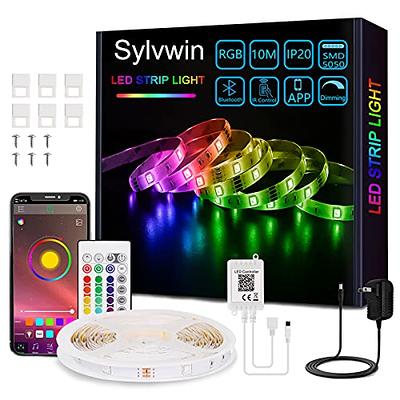 LETIANPAI Led Strip Lights, 82ft/25m Long Smart Led Light Strips Music Sync  5050 RGB Color Changing Rope Lights,Bluetooth APP/IR Remote/Control Led  Lights for Bedroom,Home Decoration,Party,Festival - Yahoo Shopping