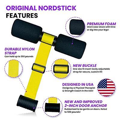 NordStick Nordic Hamstring Curl Strap - Original Nord Stick Exercise Set  for Home and Travel - 5 Second Set Up