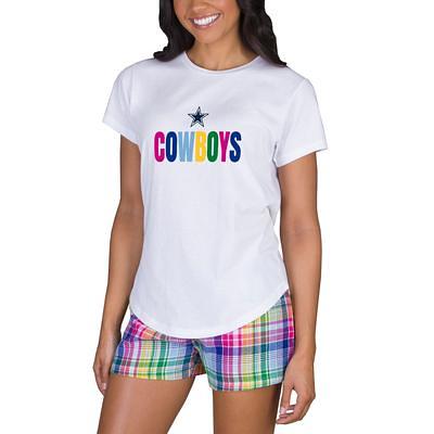 Men's Concepts Sport White/Charcoal Dallas Cowboys Big & Tall T-Shirt and Shorts Set