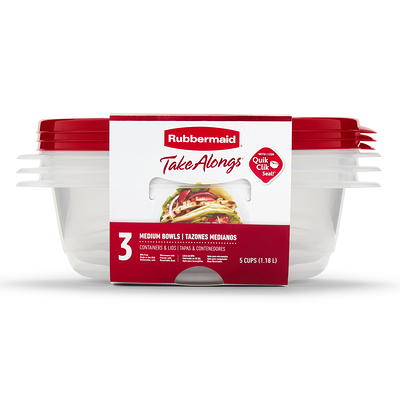 Rubbermaid Take Alongs Meal Prep Bowls Containers + Lids