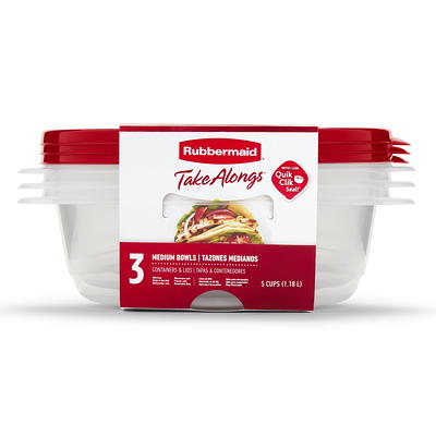 Rubbermaid Take Alongs Containers & Lids, Medium Bowls - 3 container & lids