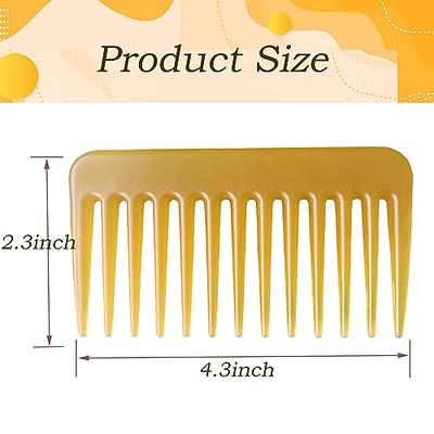 Acetate Hair Comb Antistatic Marbled Small Travel Purse Hair Detangling Comb  Wide Tooth Comb Handmade Saw-Cut Polished Hair