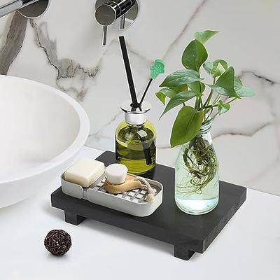 Farmhouse Tray Wooden Riser Soap Dispenser Tray Bathroom 