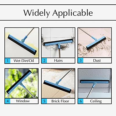 33.5in Squeegee Broom for Floor, Rubber Squeegee with Long Handle for  Bathroom Tile, Household Floor Squeegee Broom for Shower Bathroom Kitchen  Home Tile Pet Hair Fur Floor Marble Glass Window - Yahoo