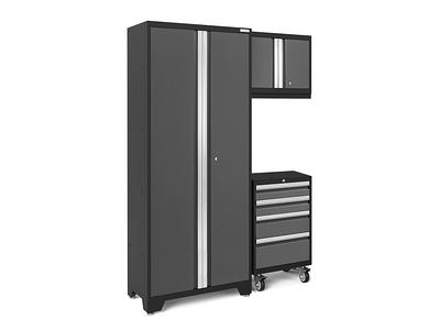 NewAge Products 6-Cabinets Steel Garage Storage System in Charcoal