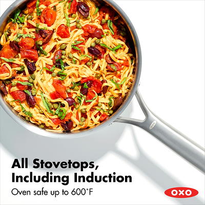 OXO Mira 3-Ply Stainless Steel Non-Stick Frying Pan, 10