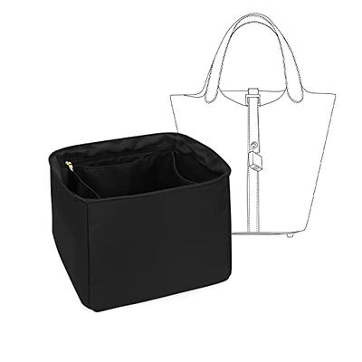 Silky Purse Organizer Insert for Handbags with Zipper, Silky