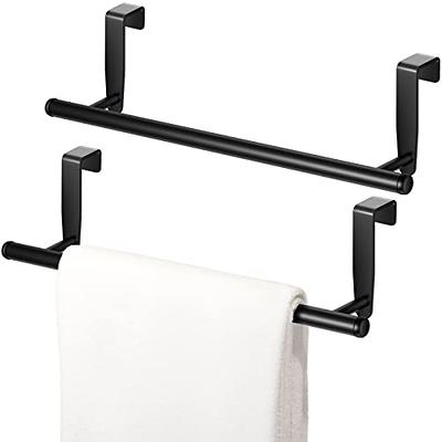 Taozun Self Adhesive Paper Towel Holder - Under Cabinet Paper Towel Rack  for Kitchen, SUS304 Brushed Stainless Steel (Sticky or Drilling)