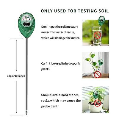 XLUX Long Probe Deep Use Soil Moisture Meter Sensor, Water Monitor  Indicator, Hygrometer for Outdoor Indoor Large Pot Plants, Flower,  Gardening