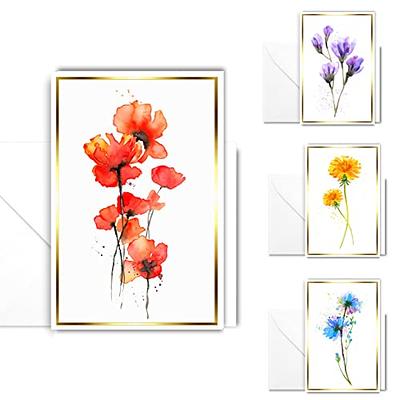 40 Pcs Note Cards With Envelopes Blank Inside , Beautiful Watercolor Floral  Greeting Cards And Envelopes Set 4x6, All Occasions , Stationary Note Cards  Gift Set Perfect For Birthday, Baby Shower - Yahoo Shopping