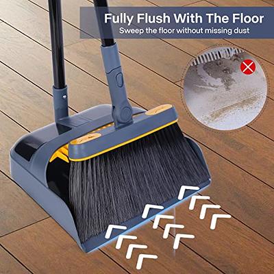 Household Broom And Dustpan Set, Long Handle Floor Cleaning Broom Dustpan  Set, Rotatable Broom And Dustpan With Comb Tooth, To Remove Dust And  Garbage, For Home, Kitchen, Room, Office, Cleaning Supplies, Cleaning