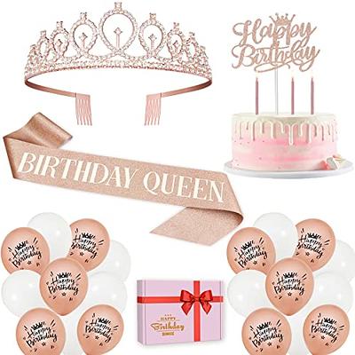 Birthday Decorations Gifts for Women Including Birthday Sash