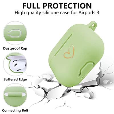 AIIEKZ Compatible with AirPods 3 Case Cover 2021, Soft Silicone