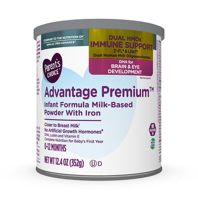 Nutrient-Rich Parents Choice Advantage Baby Formula for Immune Support, 36  oz Can