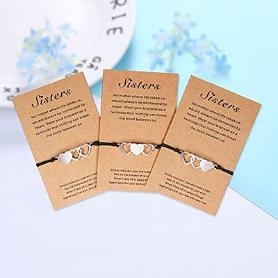 UNGENT THEM 3 Sisters Gifts from Sister Bracelet Best Friend Friendship Birthday  Gift Ideas Christmas Galentines Christian Valentine Day Gifts for Women  Teen Teenage Girls Big Little Sister - Yahoo Shopping