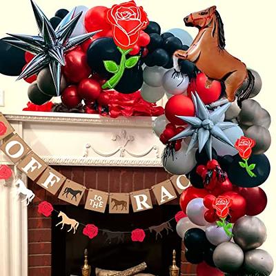 Black, Red and White Balloon Arch Kit Birthday Party Decorations Wedding  Baby Shower Garland Set Balloons Party Supplies 