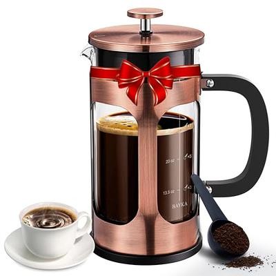 GROSCHE MADRID French Press - Premium Coffee and Tea Maker - 1.5L - 51 oz -  Borosilicate Glass Beaker - Dual Filter System For Rich Brew - Versatile