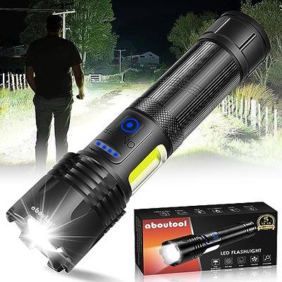 WINDFIRE Rechargeable LED Flashlights High Lumens, 100000 Lumens XHP70  Super Bright Powerful Tactical Flashlight 5 Modes Zoomable Handheld  Waterproof Flashlight for Emergencies Camping Hiking 