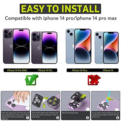 Suoman for iPhone 14 Pro Max Camera Lens Protector / 14 Pro Camera Lens  Protector, Camera Cover Tempered Glass for iPhone 14 Pro Max 6.7 inch/for