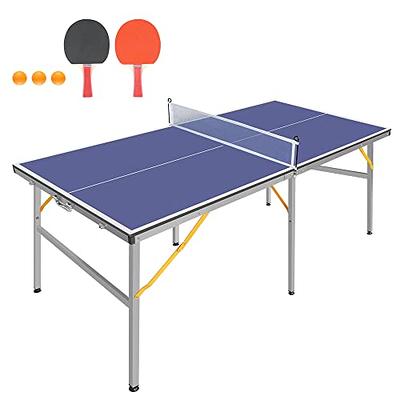 Ping Pong Table Tennis Set Includes 2 Paddles, 2 Balls and Net