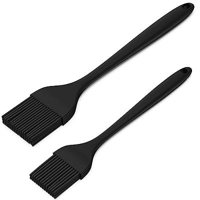 2-Piece Silicone Basting Pastry Brush - 8.3' (Small) & 10.4' (Large) - for  Baking, Grilling, & Spreading Oil, Butter, BBQ Sauce, or Marinade - Heat  Resistant, BPA Free and Dishwasher Safe (Black) - Yahoo Shopping