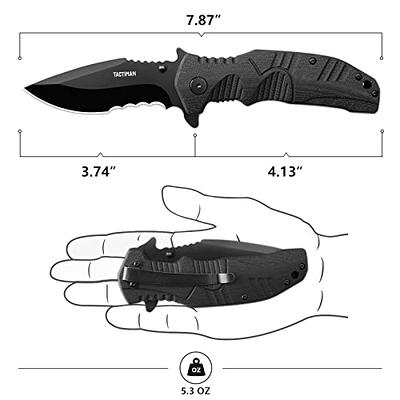 Holtzman's Gorilla Survival Mens Folding Pocket Knife Set D2 Steel