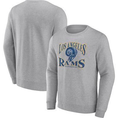 Women's Fanatics Branded Royal Los Angeles Rams Lounge Helmet Arch Pullover Hoodie