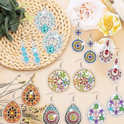 10pairs Diamond Painting Earrings Diy Earring Making Kit Diamond