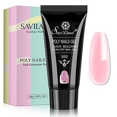  Saviland Pink Acrylic Powder - 30g Professional