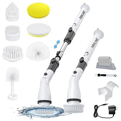 Sweepulire Electric Spin Scrubber, Electric Bathroom Scrubber with  Adjustable Extension Arm, 2 Spin Speeds, 4 Replaceable Brush Heads, Power  Scrubber for Cleaning Bathroom, Shower, Tub, Tile, Floor - Yahoo Shopping