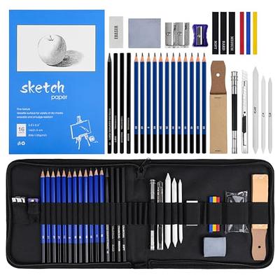 Vobou 96pcs Art Supplies Set, Colored Drawing Pencils Art Kit- Sketching,  Graphite Pencils With Portable Case, Ideal School Art Supplies for Artists