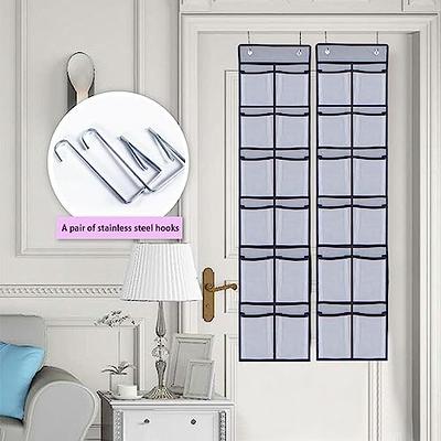 Over The Door Organizer Hanging Coat Rack with 2 Mesh Baskets 11 Hooks,  Stainless Steel Door Hanger Back of Door Storage Shelves Towel Rack for  Bathroom, Bedroom, Kitchen (Black) - Yahoo Shopping