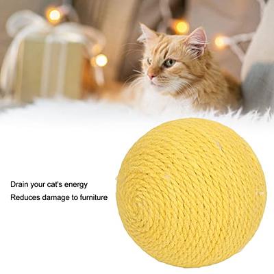 Cat Scratching Ball Toy Kitten Rope Ball Board Grinding Paws Toys