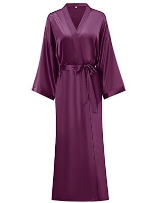 SIORO Women's Satin Robe Lace Silk Kimono Robes India | Ubuy