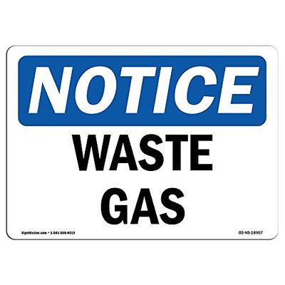 Notice Sign - Argon Gas - OSHA