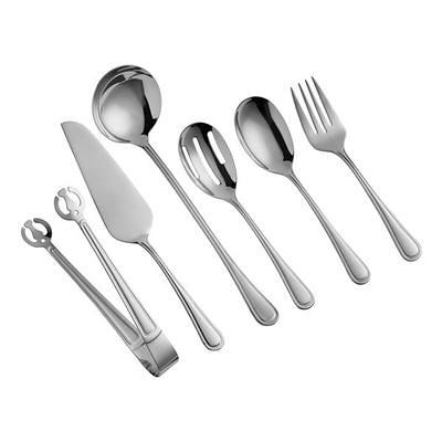 Acopa Edgeworth 10-Piece 18/8 Stainless Steel Extra Heavy Weight Serving  Utensils Set