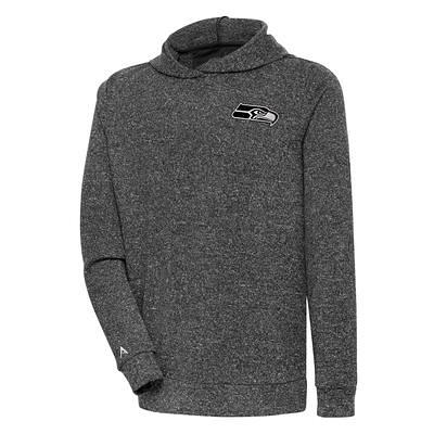 Women's Seattle Seahawks Antigua Heathered Gray Victory Logo Pullover Hoodie