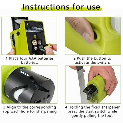 Electric Knife Sharpener for Kitchen Knives, Powerful Motor with Precision  Guides and Professional Diamond Abrasives, Expert Automatic Angle Detection
