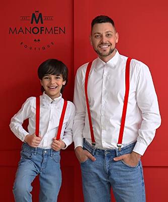 Man of Men Red Suspenders for Men, Red Suspenders for Women - Yahoo Shopping