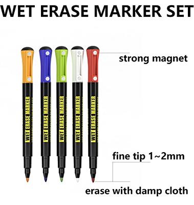 Wet Erase Marker Black Fine Tip 