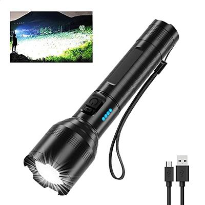 Led Brightest Flashlights High Lumens Rechargeable, 250000 Lumens Super  Bright Flashlight High Powered Flashlights, Waterproof Flash Light with  Cases for Emergency Camping (2PCS) - Yahoo Shopping