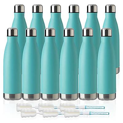 MEWAY 17oz Sport Water Bottle 12 Pack Vacuum Insulated Stainless Steel  Sport Water Bottle Leak-Proof Double Wall Cola Shape Water Bottle,Keep  Drinks Hot & Cold (Light Blue,12 Pack) - Yahoo Shopping
