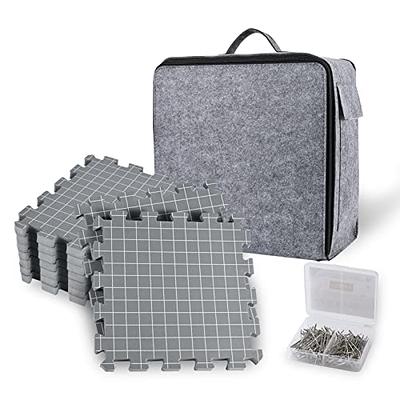 Yrangee Blocking Mats for Knitting,Extra Thick Blocking Boards with Grids  for Needlepoint or Crochet,9 Pack Knitting Mats with 150 T-Pins and Storage  Bag - Yahoo Shopping