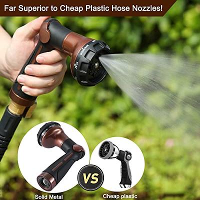 Garden Hose Nozzle, High Pressure 8 Spray Patterns Hose Sprayer