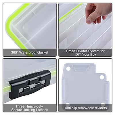 Gonex Waterproof Tackle Box  3600 Tackle Storage with DIY Dividers