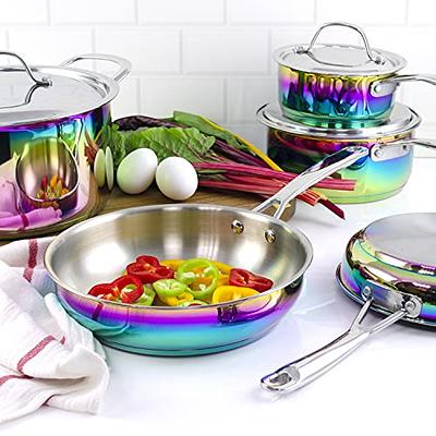 Mainstays Stainless Steel 10-Piece Cookware Set 