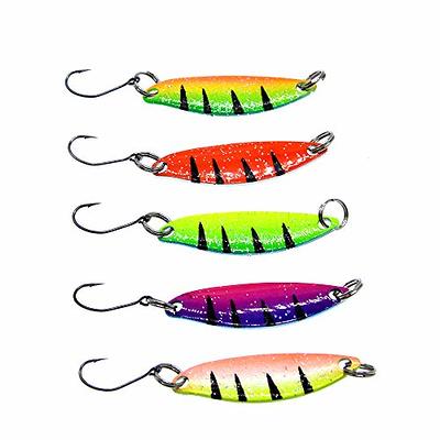 OriGlam 5pcs Fishing Spoons Lure Hard Baits with Hooks, Metal Fishing Baits  Fishing Lures Baits Fishing Gear, Hard Spoon Sequins Fishing Lures for  Trout Bass Pike Walleye Salmon - Yahoo Shopping